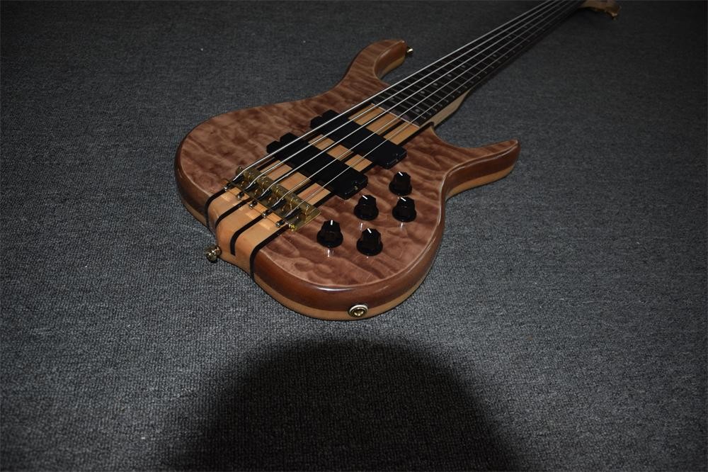 5 string bass guitar Smith bass bass Bolt on neck Custom for buyer with maple neck and black inlay