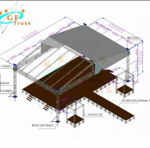 China Portable Aluminum Truss Roof Truss Systems Platform Foldable Truss Folding Truss factory