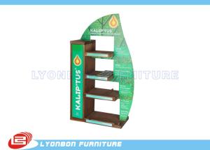 China Mall Center Green Solid Wood Countertop Display Stand MDF , 450mm * 200mm * 700mm factory