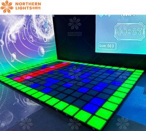China Wired Interactive RGB Activate Game LED Dance Floor For Kid Games factory