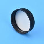 Black 11.3mm Height Plastic Screw Cap Custom Logo