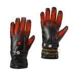 Leather Men Electric Rechargeable Heated Gloves For Outdoor Sports Skiing