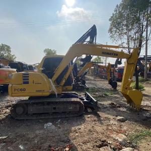 China Wear Resistant PC60 Hydraulic Mini Crawler Excavator Komatsu 6 Tons 54.8KN factory