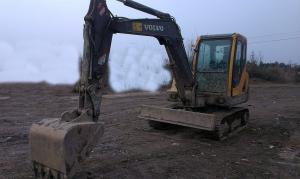 China Midi Used Volvo Excavator EC55 0.14cbm Bucket Capacity With Original Turbo factory