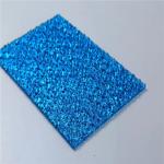 OEM Outdoor Parks Clear Plastic Wall Panels Embossed Solid Polycarbonate Sheet
