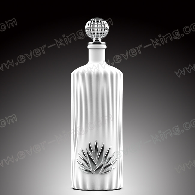 Whisky Brandy Empty Glass Bottles 750ml With Stopper Cork