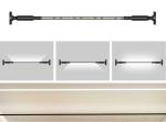 Suspended LED Skyline Linear Light Black White Wall Washer Stainless Steel 2835