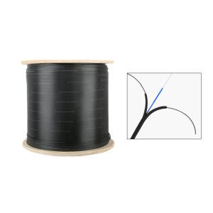 China Indoor Outdoor FTTH Drop Fiber Optic Cable 1 2 4 Core Flat Drop Cable factory