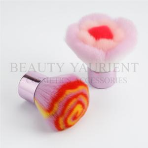 China Long Lasting Durable Face Kabuki Makeup Brush Flower Swirl Shape 45g factory