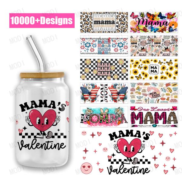 Mama'S Day UV DTF Transfer The Perfect Way To Add Designs To Glass Wood Metal