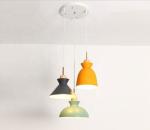 LED Metal Wood White Single Pendant Light Nordic Modern AC 85 - 265V