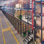 Steel Industrial Mezzanine Floors Flooring Load 300-1000kg Per Square Meter for