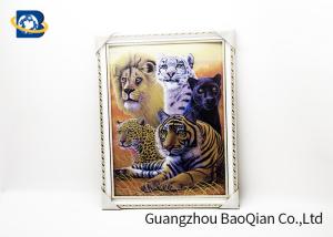 China Home Decor Picture 3D Animals Photos Tiger Wall Printing Flip Image 0.6MM Thickness factory