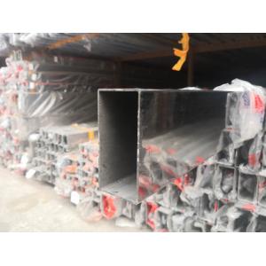 201 Polish Surface Stainless Rectangular Tubing , Industrial Steel Pipe HL