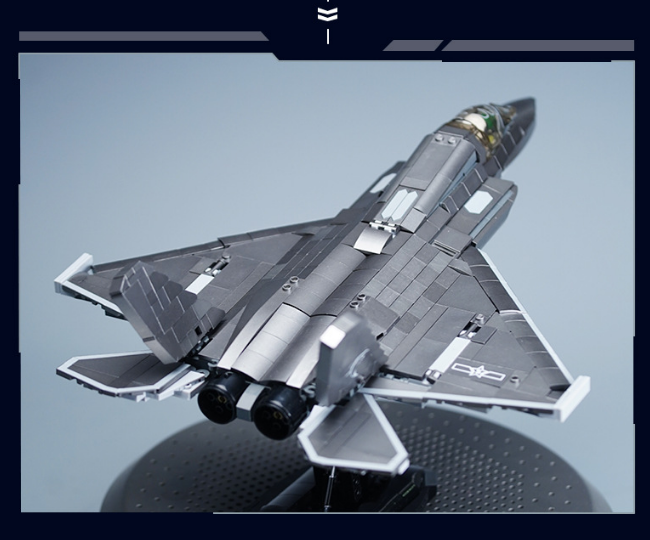 J35 Fighter Toy Airplane Military Building Blocks for Kids ABS Plastic Remote Control