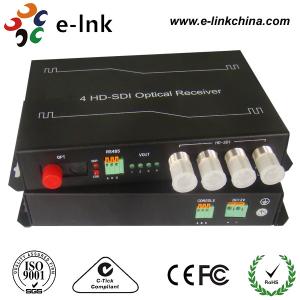 China 4 Channel RS485 Reverse SDI To Fiber Optic Converter FC / SC PC Connector factory