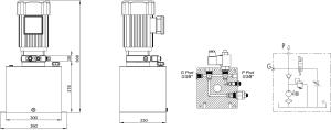 China High Pressure G3 / 8 &quot; Pallet Lift Hydraulic Power Pack With 18Mpa 12VDC 18W Coil factory