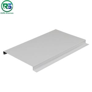 China Indoor Decoration Aluminium Strip Ceiling Panel Beveled Edge Eco Friendly 200mm factory