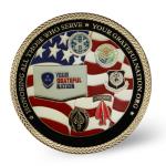 Gold Coin Maker Manufacture 3D Zinc Alloy Gold Silver Brass Copper Metal Logo