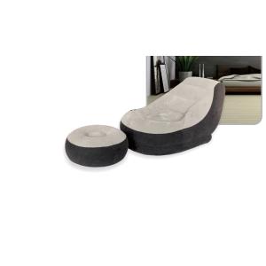 Trespass Flocked Single Pvc Inflatable Camping Chair Flocked Inflatable Chair