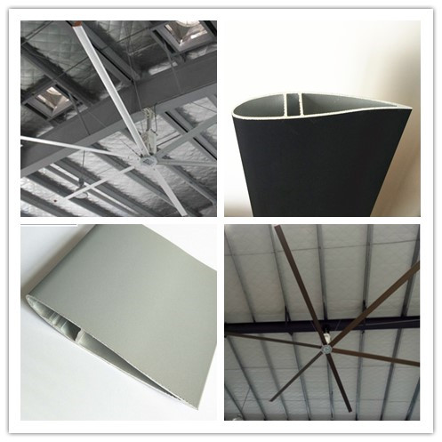Cooling Industrial Fan Blades Replacement Slotted Aluminum Extrusion Weather Resistance