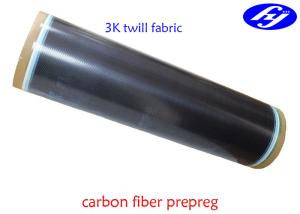 China 3K Twill Carbon Fiber Fabric Epoxy Resin Prepreg Without Air Hole factory
