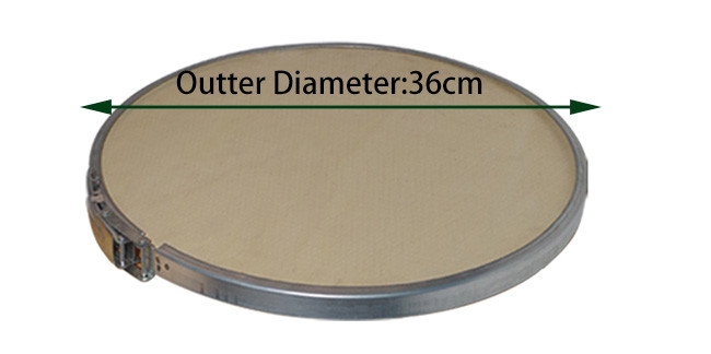 36cm Fiber Drum Lids Plywood Lid Welding Wire Containers For Food Drug Chemical Storage