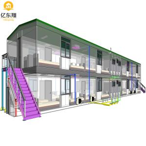 China Quick Assembly Prefabricated Container House 20ft with Galvanized Steel Frame factory