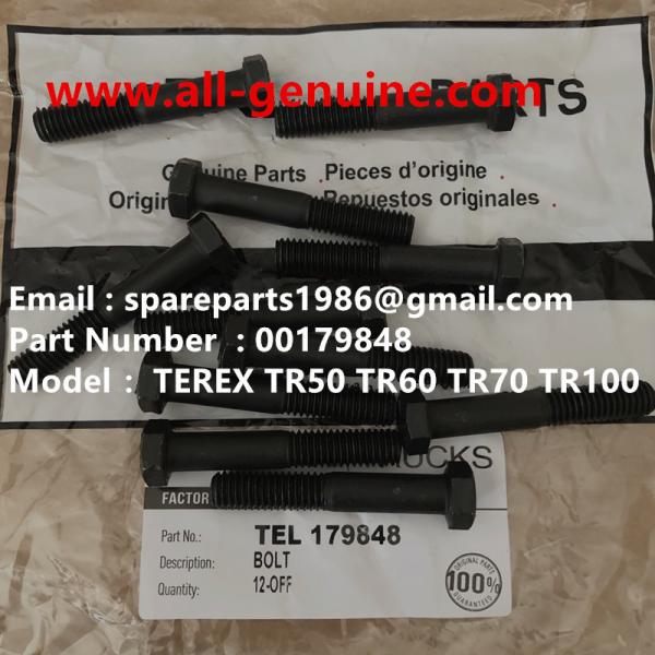 00179848 BOLT TEREX NHL SANY TR35A 3303 3305 3307 TR50 TR60 TR100 NTE240 NTE260