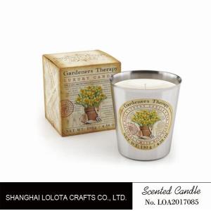 Beautiful Smelling Home Scents Candles , Aromatherapy Soy Candles Amber Fragrance