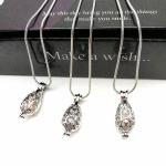 Fashion DIY Drop Cage Pendant Pearl Necklace Oyster Gift Charms