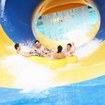 FRP Aqua Park Equipment For Adult , Customized Tornado Slide / Fiberglass Water