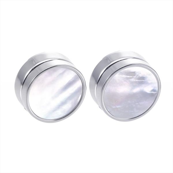 Pearl Shell Inlay Men'S Button Covers for Wedding Attire