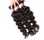 Natural Wave Virgin Peruvian 100% Human Hair Unprocessed Bundles Frontal