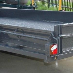 China Standard Tandem 14 X 6’3 Car Trailer Hauler , Car Flatbed Trailer 2000kg Load Capacity factory