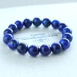 925 Silver Gold-Plated Bracelet Versatile Jewelry For Girls Lapis Lazuli Genuine