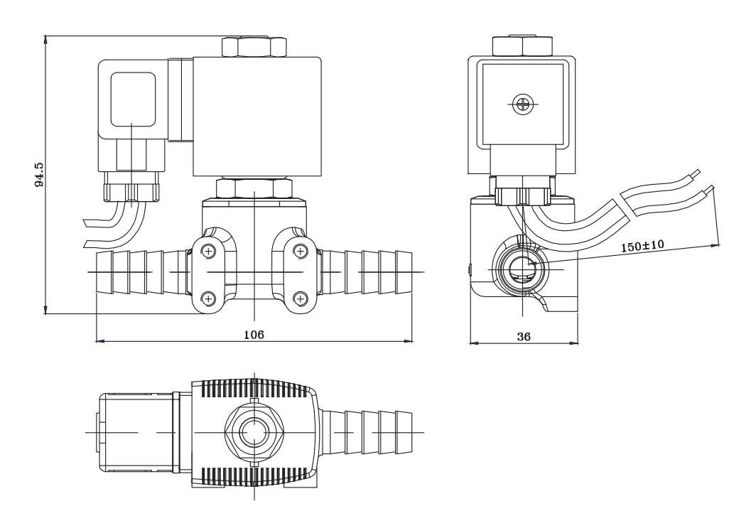 Truck Urea Tank Heating Solenoid Valve For Cummins 12V DC 24V DC
