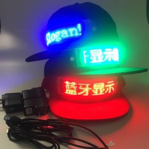China LED message cap which can changed message by phone LED buletooth hat can rechargeable Fashion Sports Bluetooth Cap factory