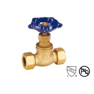 China Female Threaded Brass Stop Valve For Pipe Fitting 1/2″ -3/4″ Straight Through Type factory