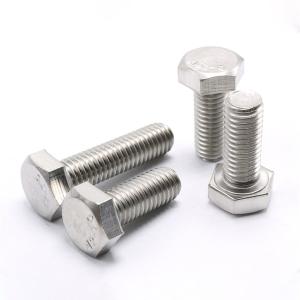 China 304 Stainless Steel SS Hex Head Bolts Full Thread A2-70 Din933 Bolt M12 M14 M16 M18 M20 on sale