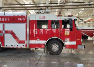 China Gasoline 4x2 Drive Cab Rescue Fire Fighting Truck 96km/H factory