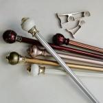 Bedroom Anodizing Carving 7.2m Wrought Iron Curtain Pole