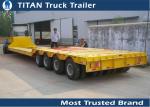 150 Ton 4 lines 8 axles lowboy Heavy Haul Trailers for Heavy construction