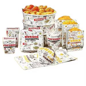 China Customized Printed Fast Food Box Food Grade Cardboard Packaging For Fries Burgers factory