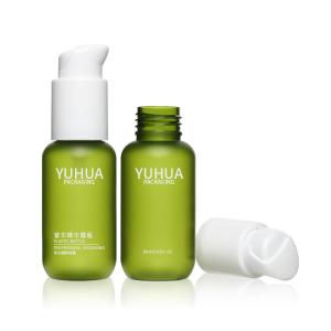 China 60ml 24/410 Green Plastic Packaging Bottle Round Shape With Press Dropper factory
