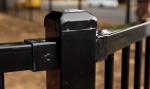 Customized Black Zinc Steel Metal Garrison Fence Panels Maintenance Free