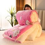 100% Polyester All-Season Customized Warm Lamb Fleece Quilt Comforter Bedding