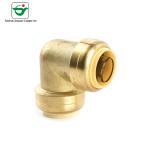 200psi HPB58-3A CW614N Brass Pipe Elbow Push Fit Fitting