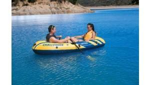 China Two Adults Ferry Barge Rubber Dinghy , Heavy Duty Inflatable Boat factory