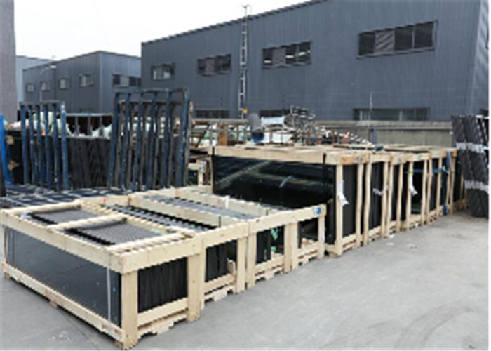 Gray / Bronze Tinted Glass , Blue Tinted Glass Sheet For Construction Glass